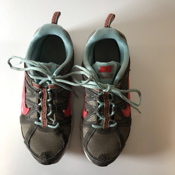 Nike Air Alvord 8 Womens Trail Running Shoes Sz 8.5 Brown Pink Blue Sneakers - Picture 3 of 9